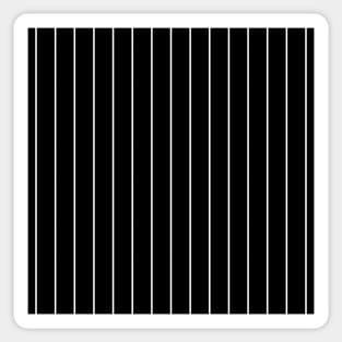 Vertical white stripes pattern Sticker